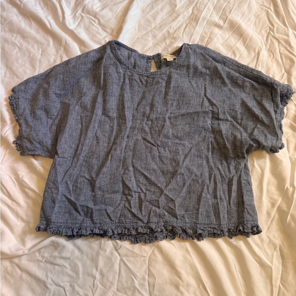 Casual Blue Women's Top
